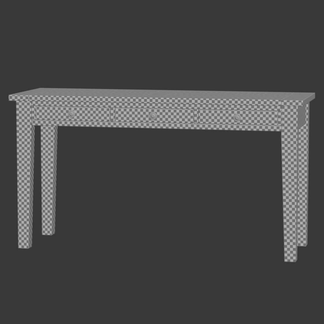 RH 1900S BOULANGERIE CONSOLE WITH STORAGE  3D model_6