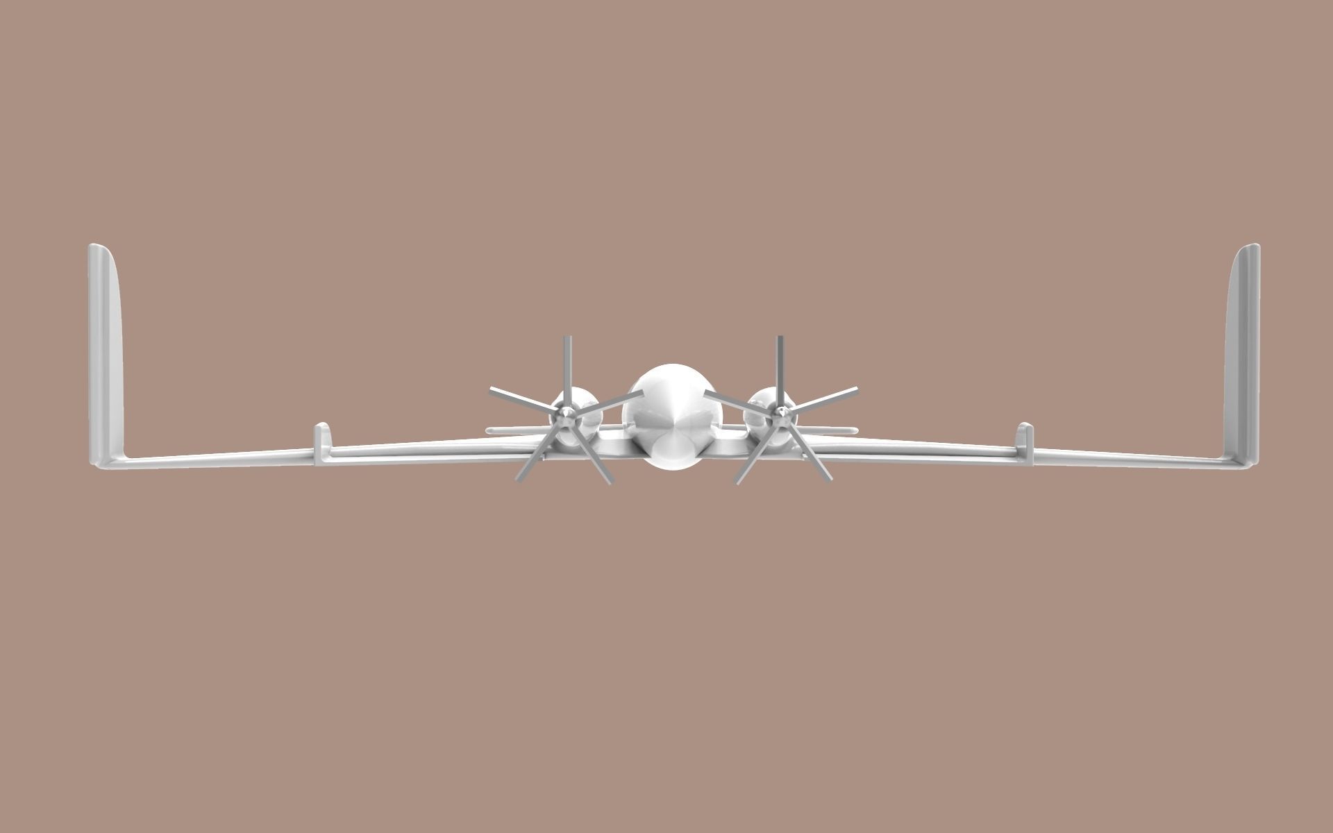 Beech Starship 3D print model_5