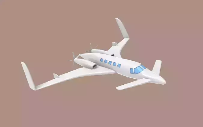 Beech Starship 3D print model Beech Starship 3D print model