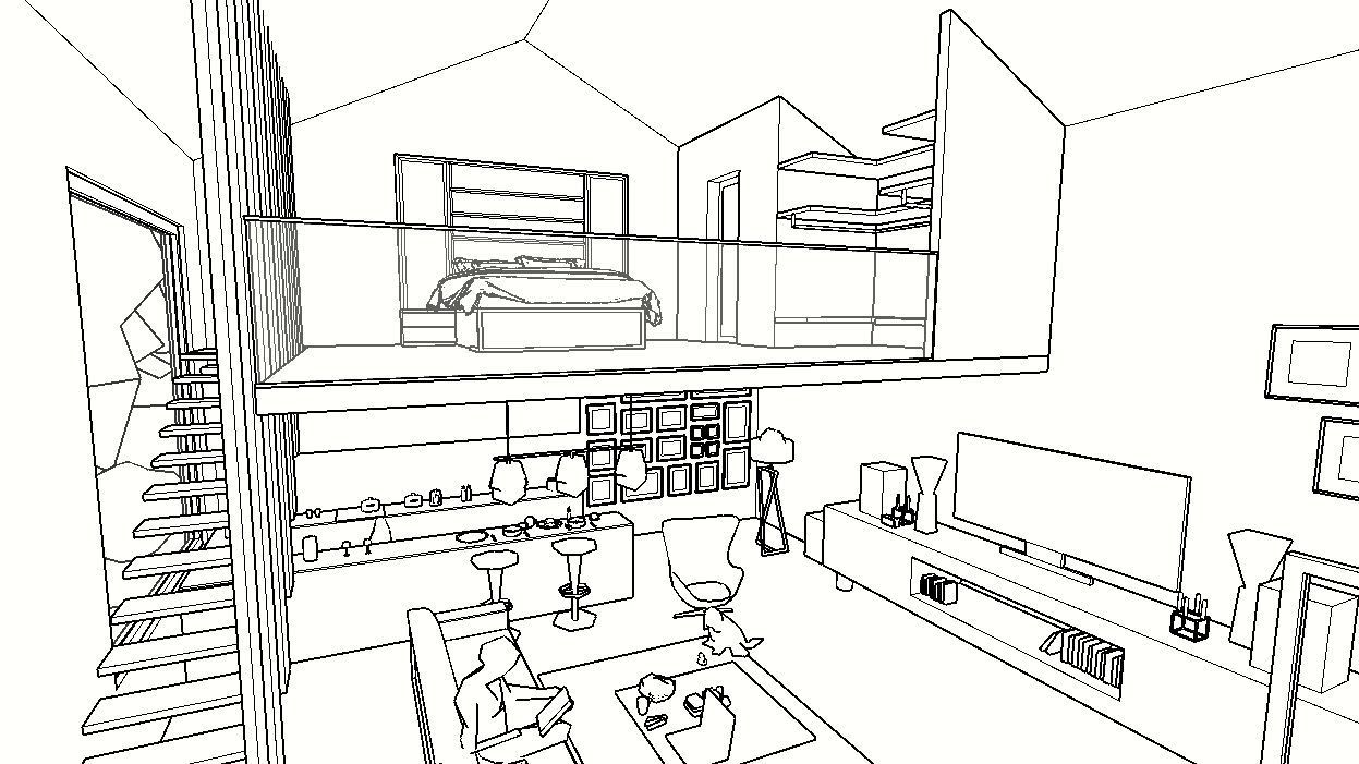 HOUSE Low-poly 3D model_4