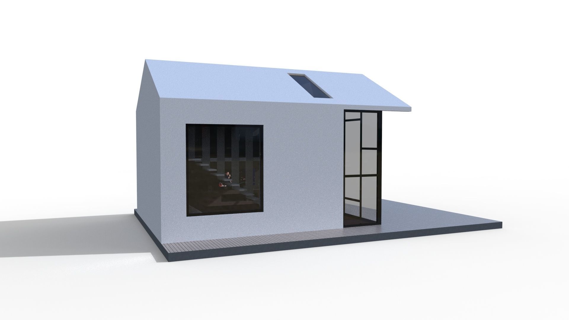 HOUSE Low-poly 3D model_12