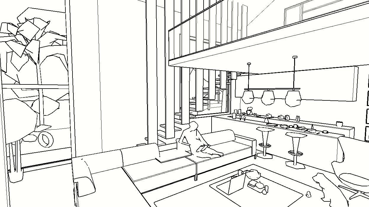 HOUSE Low-poly 3D model_2