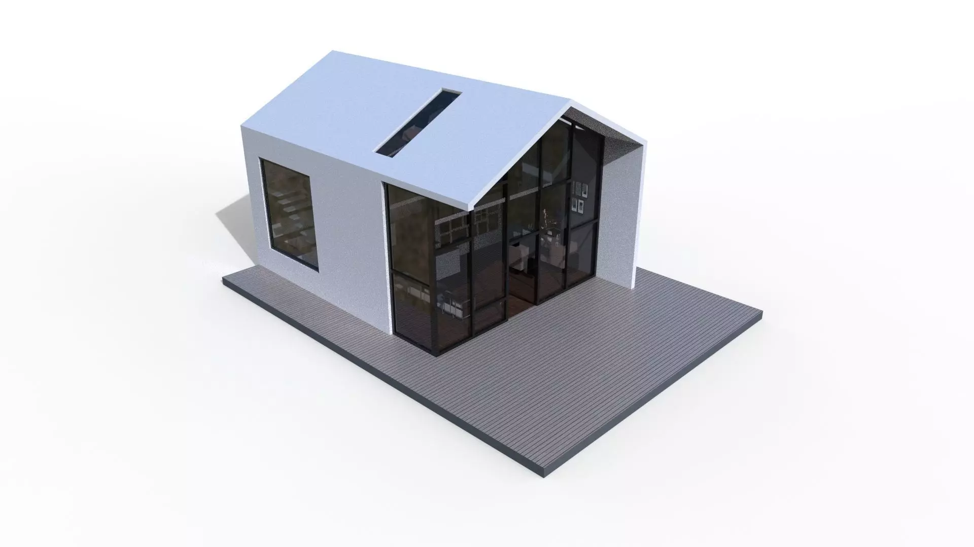 HOUSE Low-poly 3D model_0