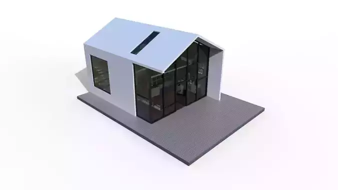 HOUSE Low-poly 3D model