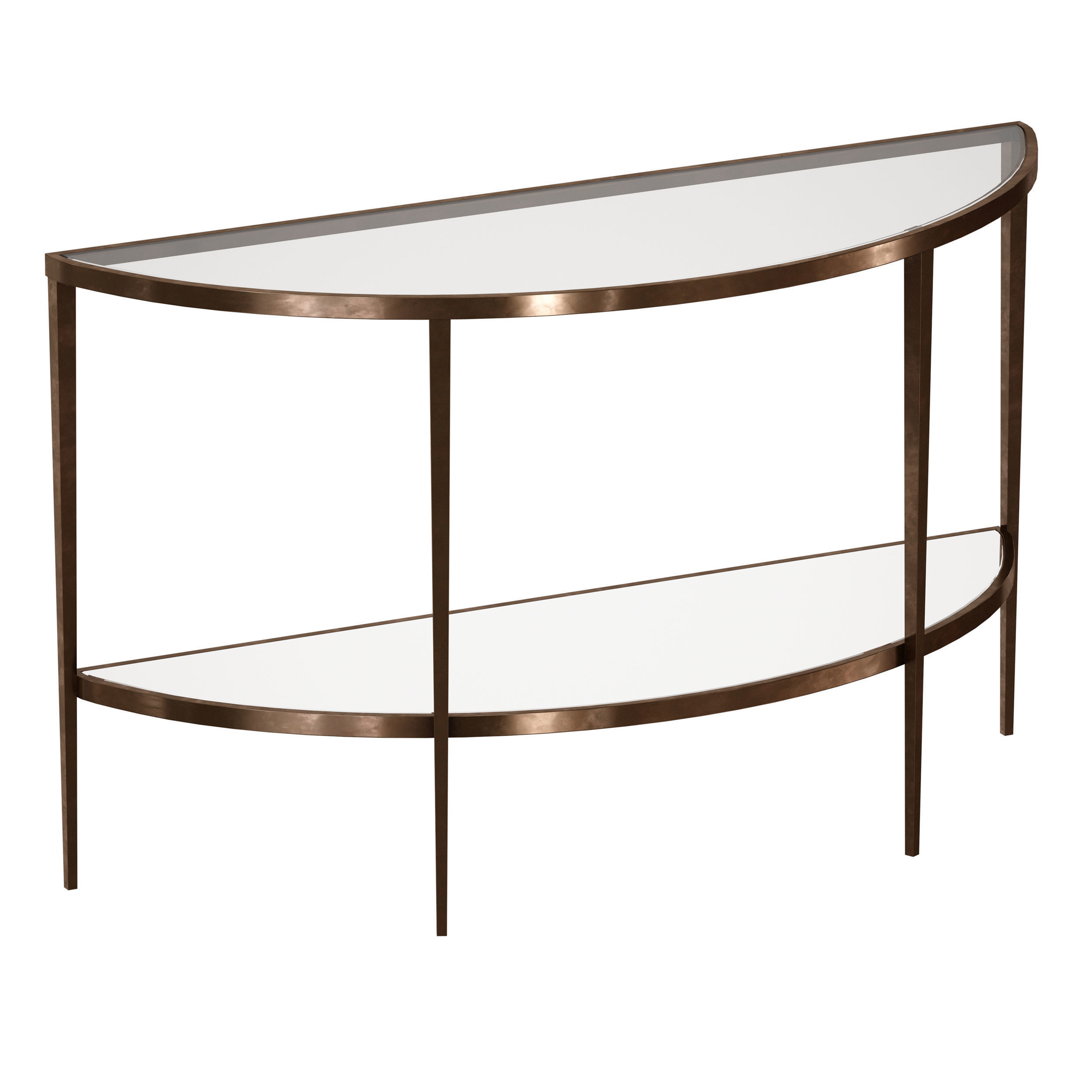Demilune Console Table Crate and Barrel 3D CGTrader