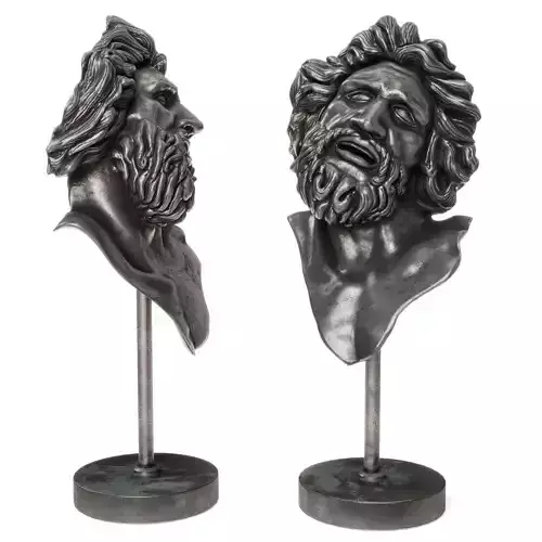Laocoonte bronze mask 3D model
