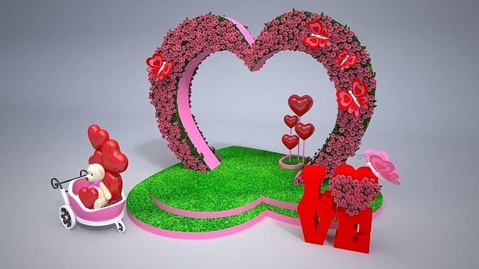 Valentines Mall Decoration