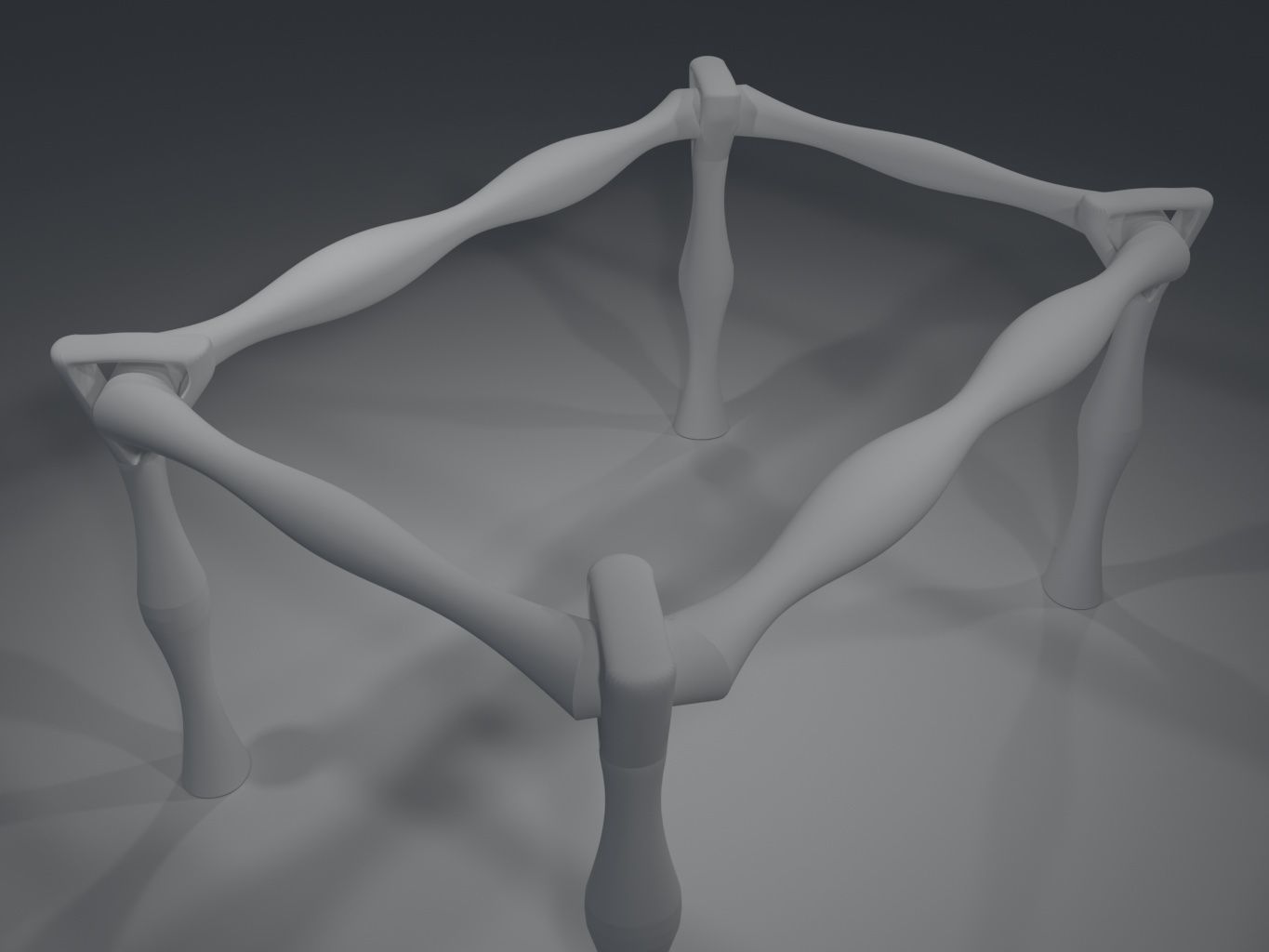 Table Modeling 3D print model_3