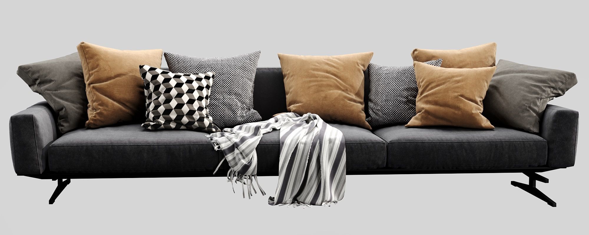 Flexform Soft Dream 3 seater 3D model_4