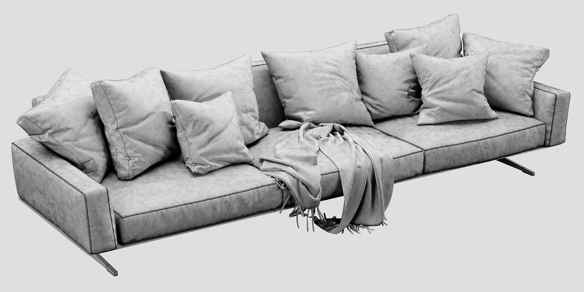 Flexform Soft Dream 3 seater 3D model_12
