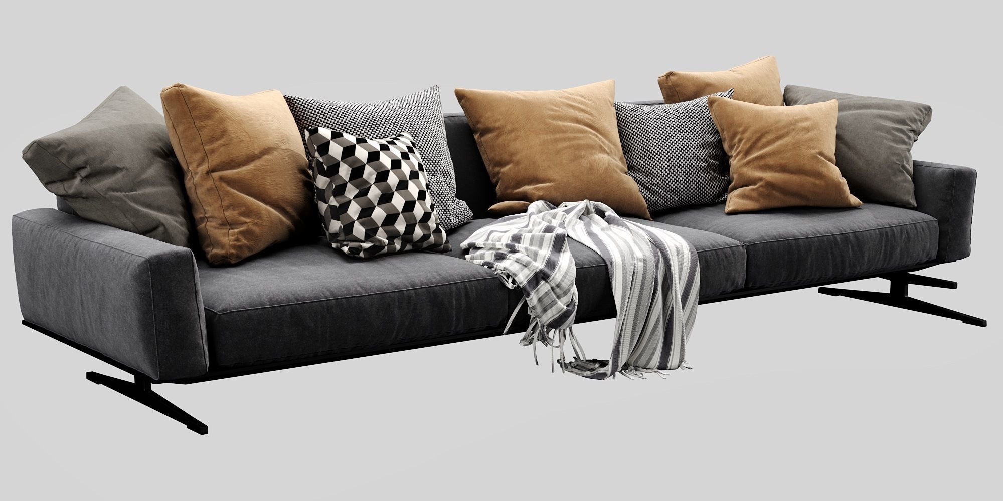Flexform Soft Dream 3 seater 3D model_2