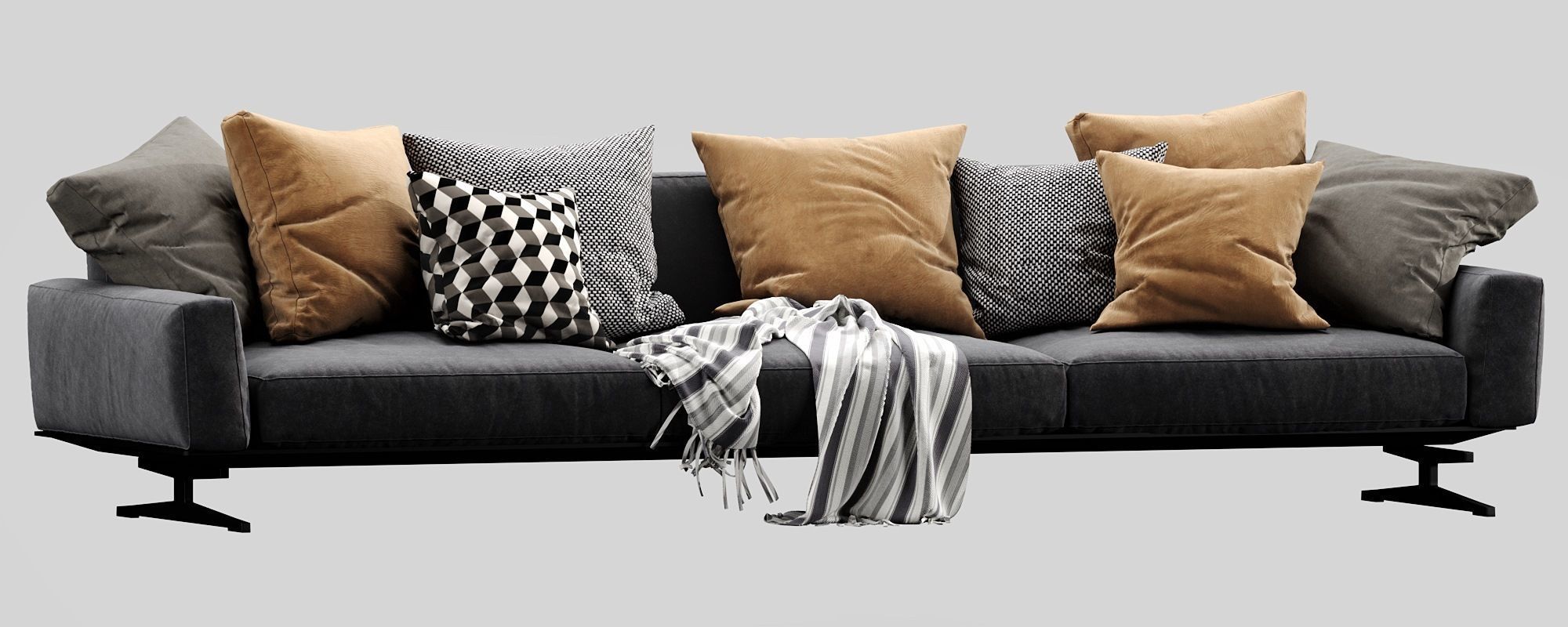 Flexform Soft Dream 3 seater 3D model_8