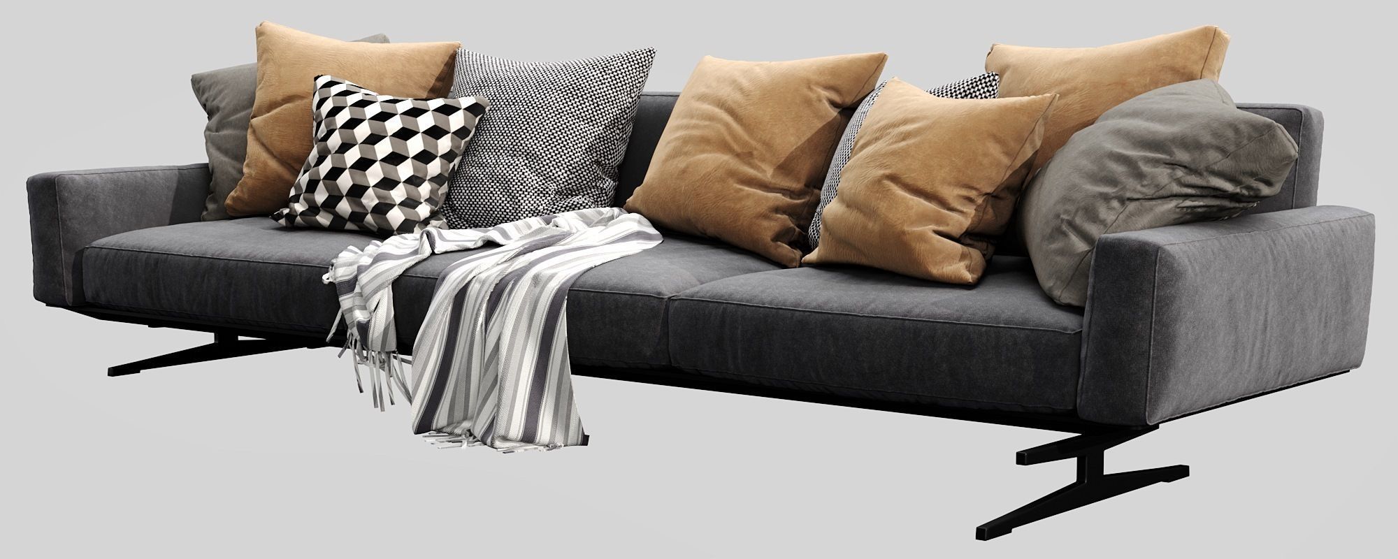 Flexform Soft Dream 3 seater 3D model_6