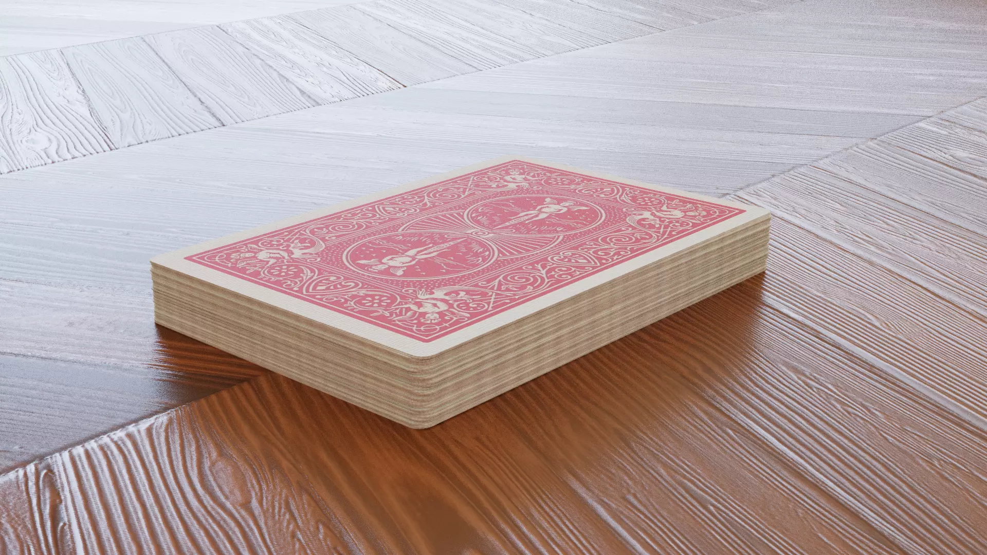 Poker Deck - Cards- Bicycle Playing Cards - Low Poly Low-poly 3D model