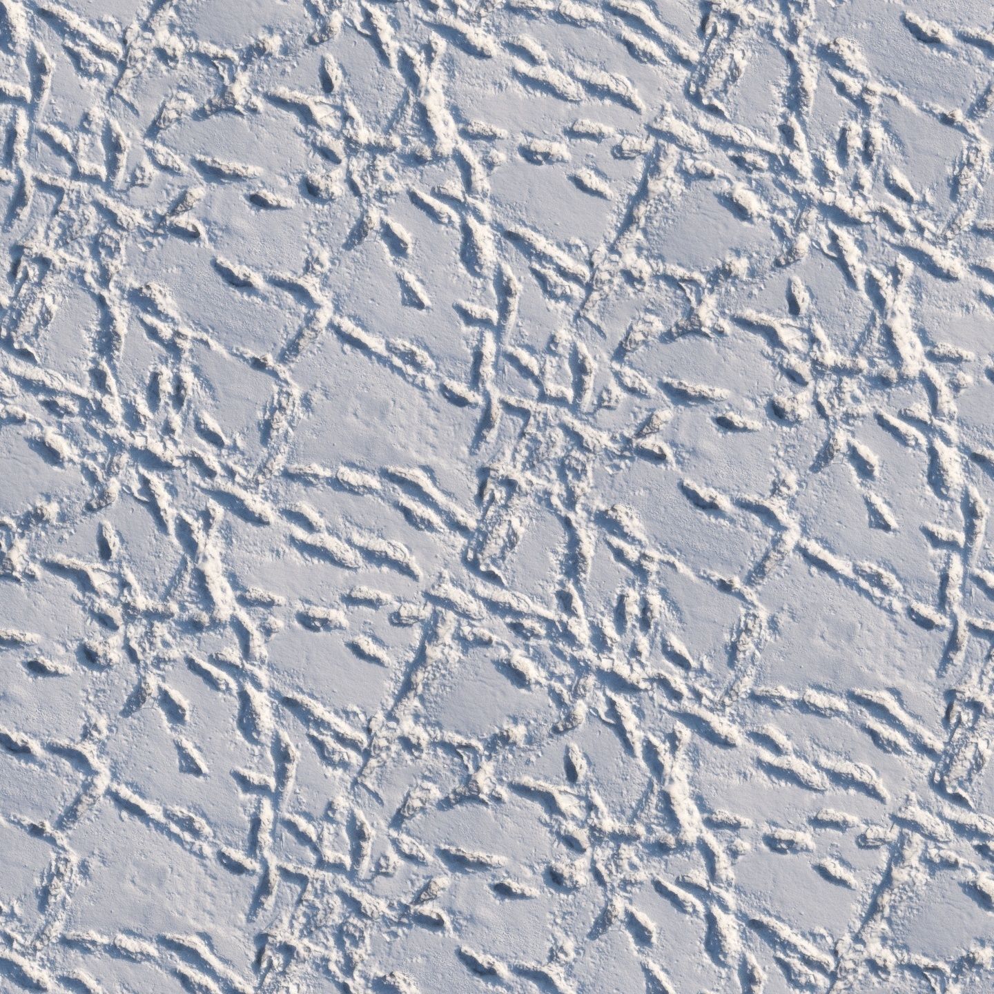 Snow material with footprints 8k seamless 3D model_5