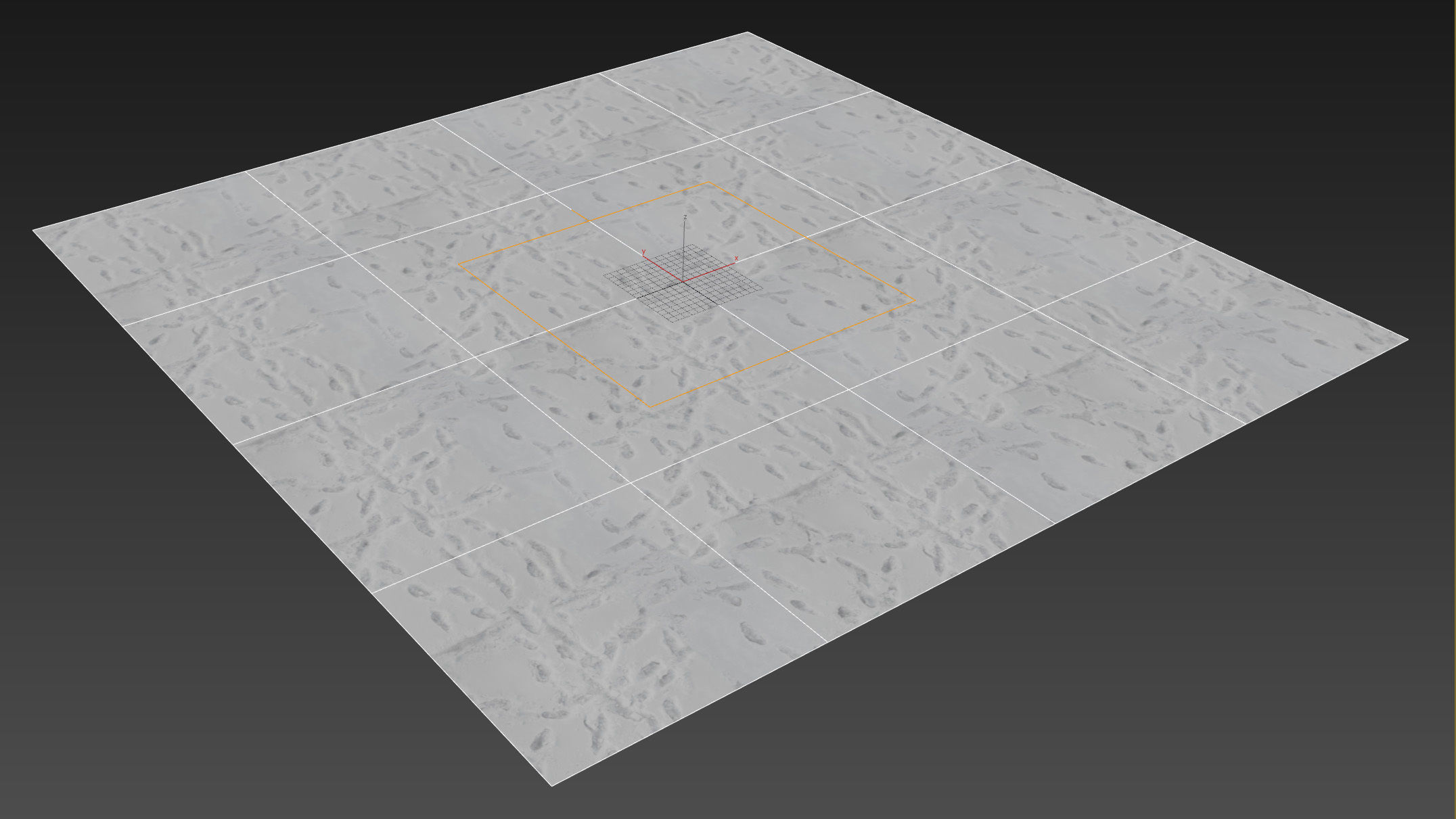 Snow material with footprints 8k seamless 3D model_8