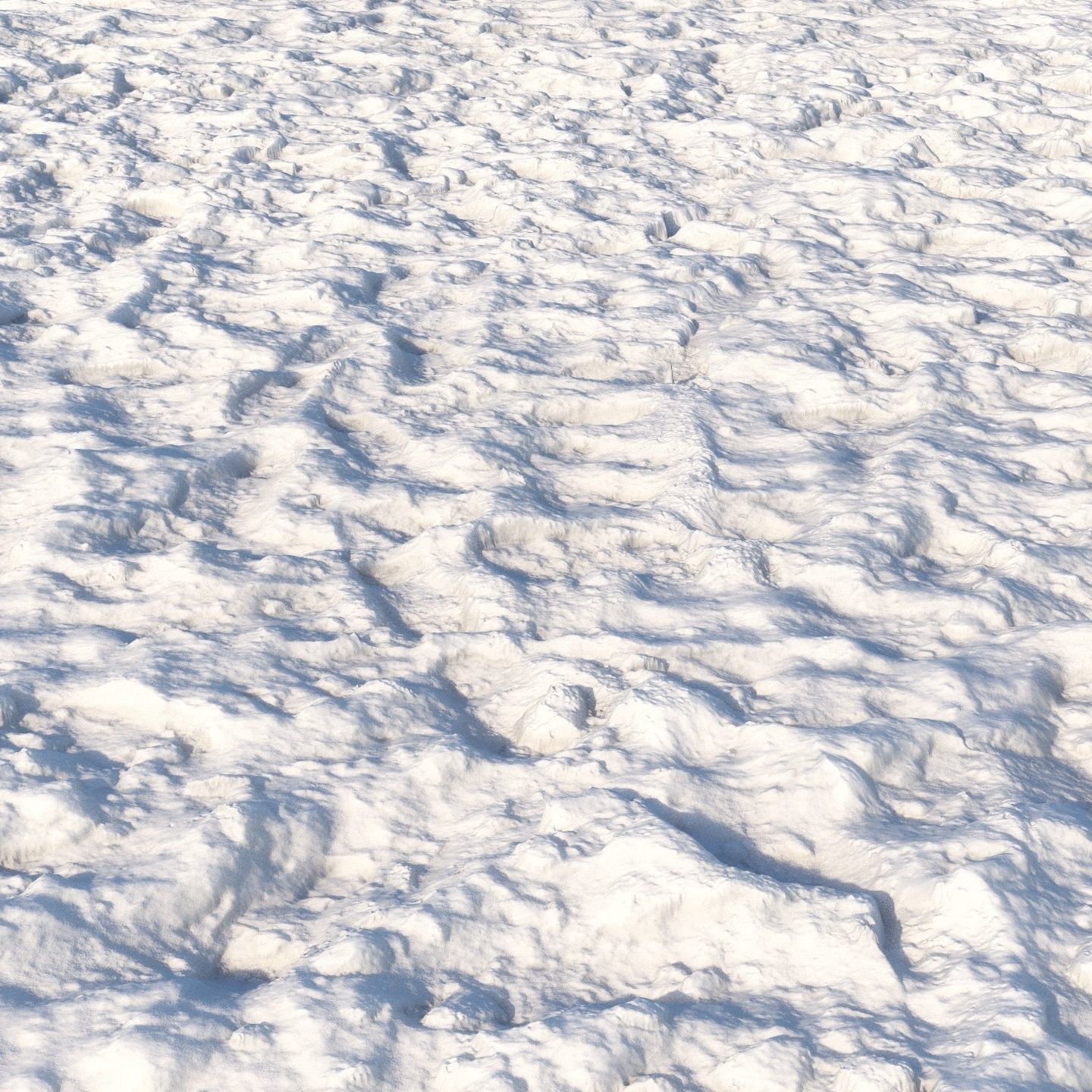 Loose snow material 8k seamless 3D model_3