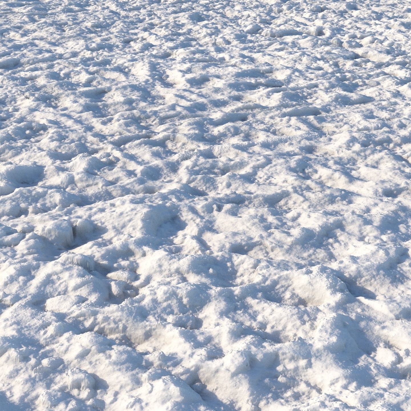Loose snow material 8k seamless 3D model_1