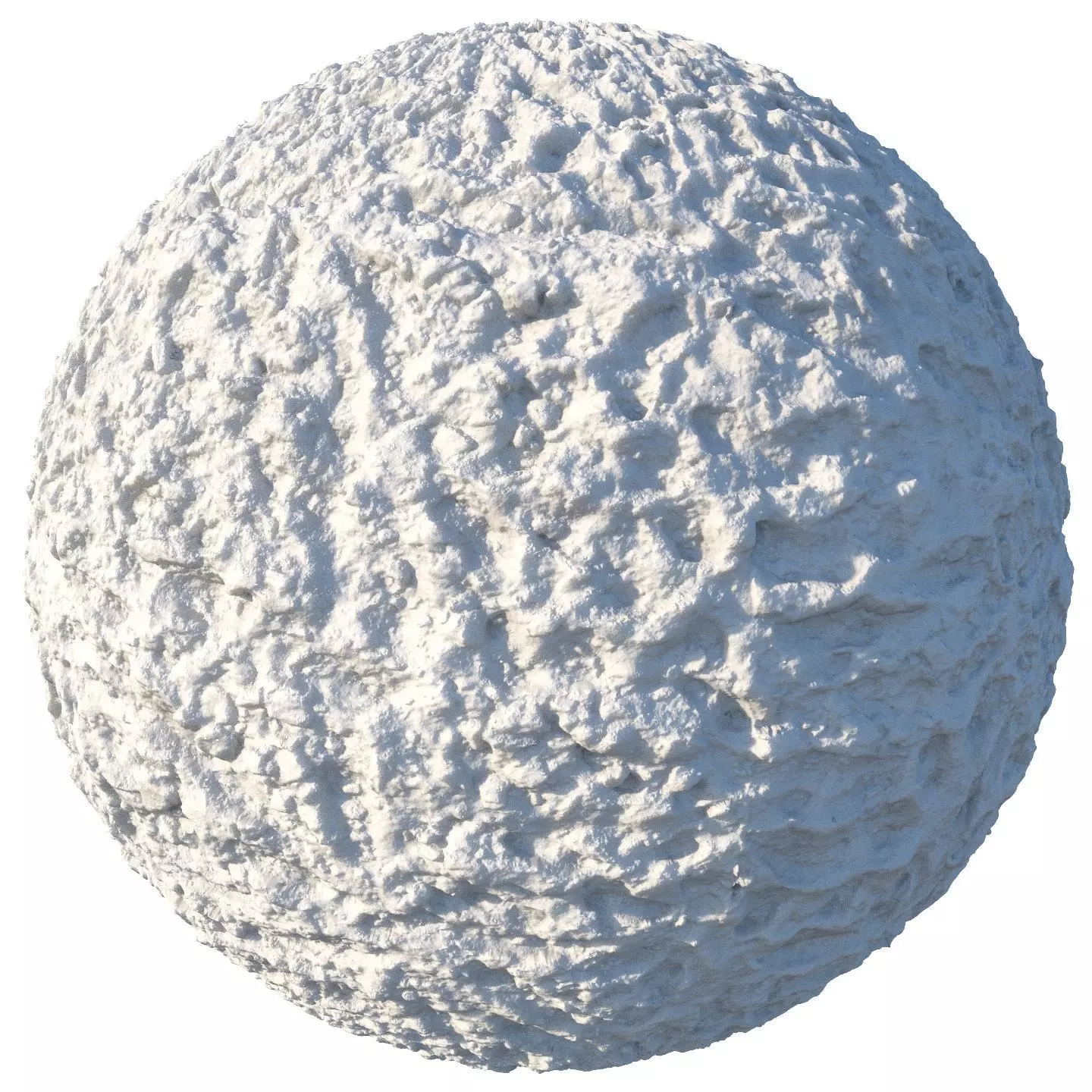 Loose snow material 8k seamless 3D model_0