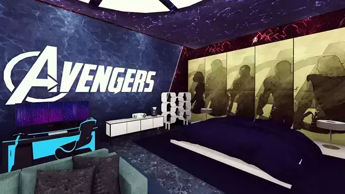 Bedroom - Avengers Theme