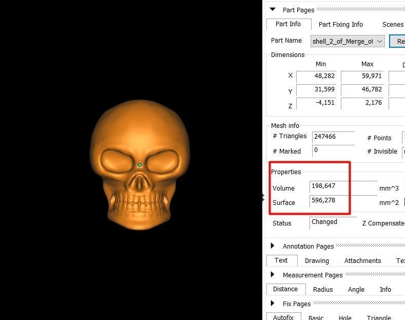 Skull cross chain links 3D print model_3