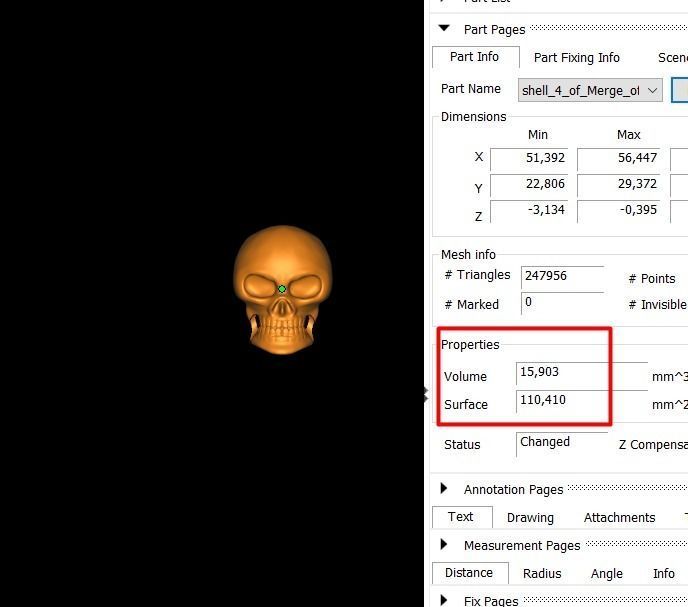 Skull cross chain links 3D print model_4