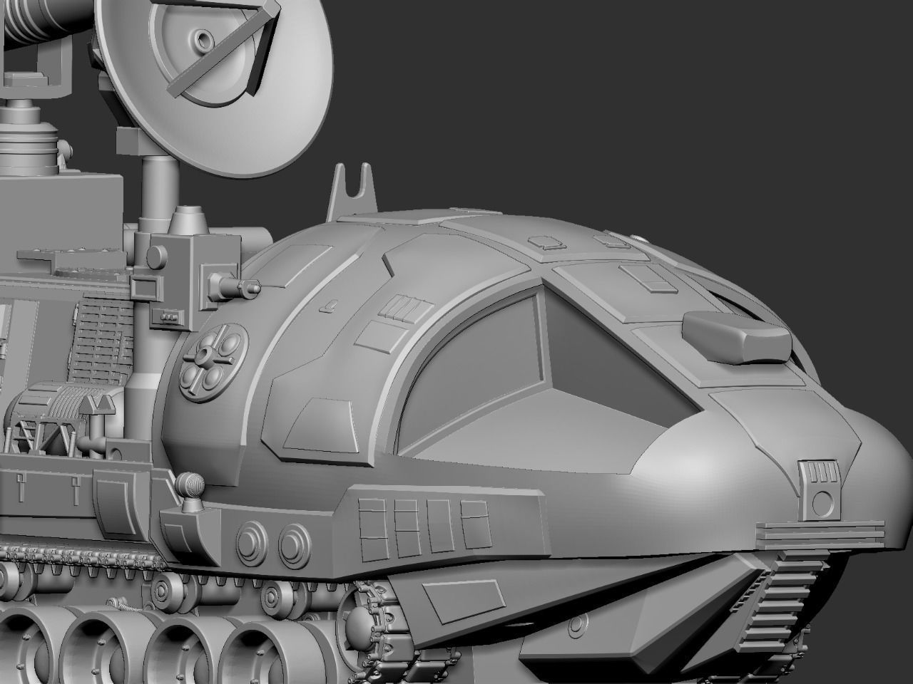 Space 1999 Alpha Laser Tank 3D print model_8