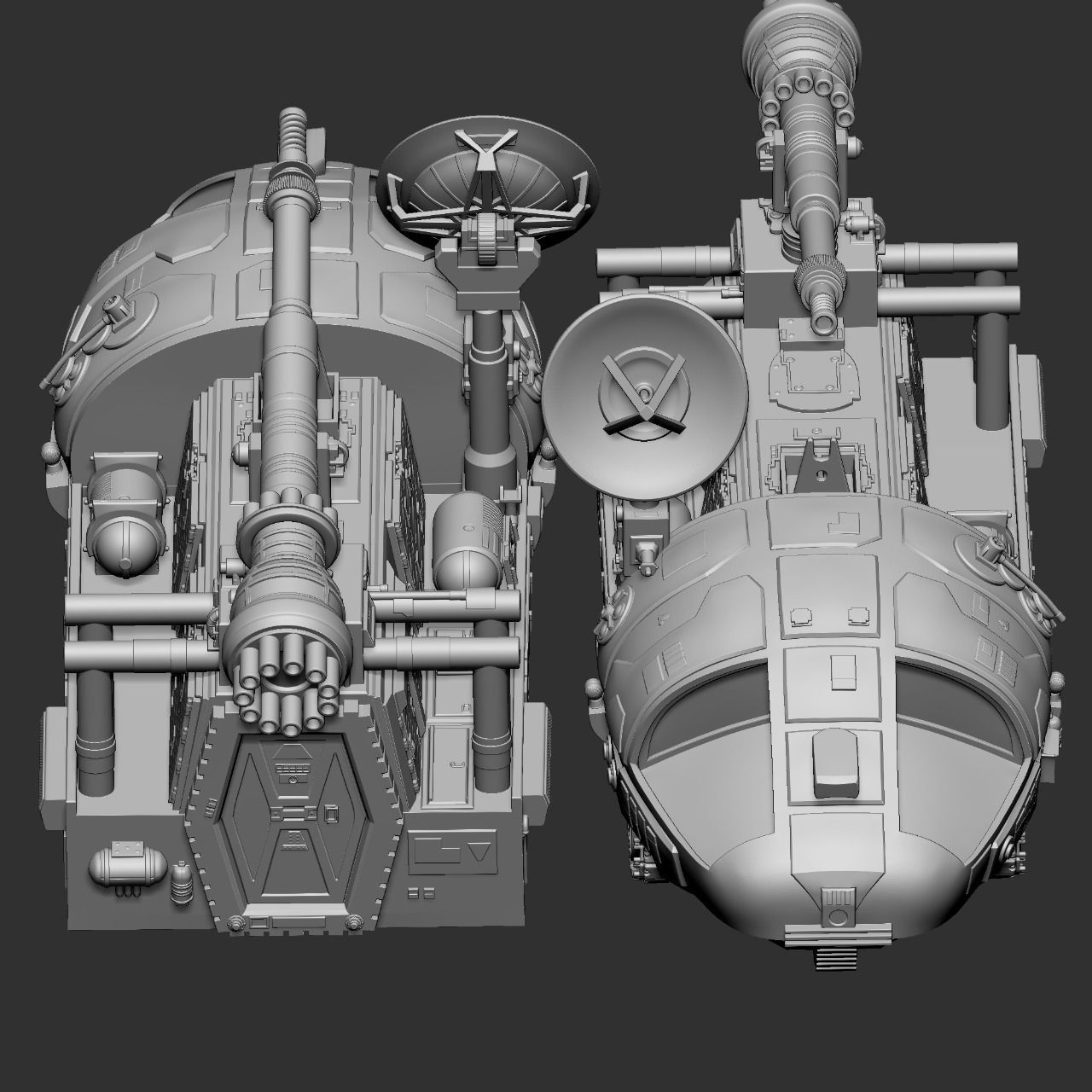 Space 1999 Alpha Laser Tank 3D print model_15