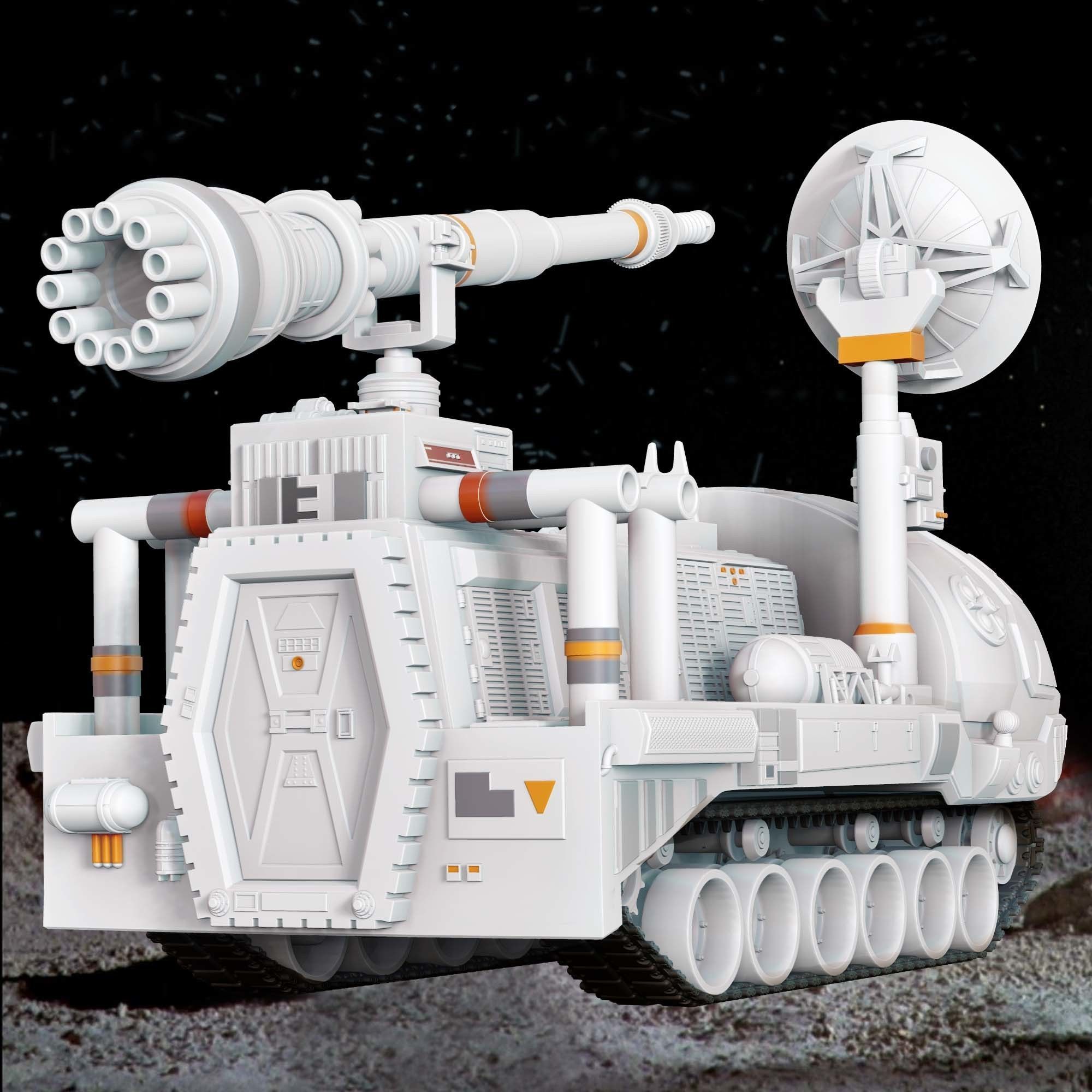 Space 1999 Alpha Laser Tank 3D print model_2