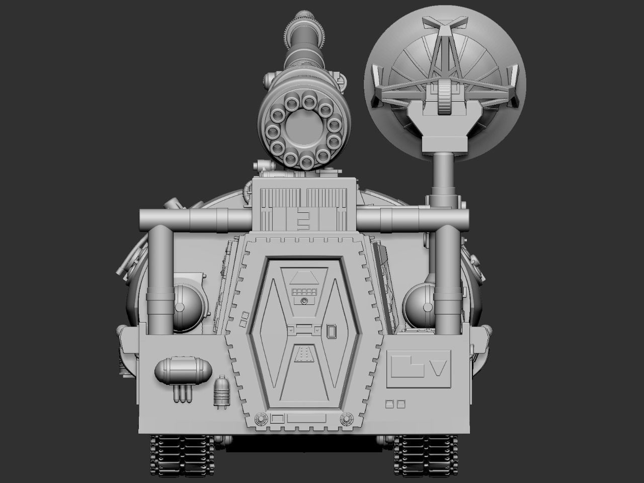 Space 1999 Alpha Laser Tank 3D print model_11