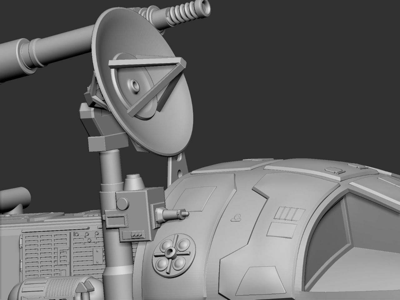 Space 1999 Alpha Laser Tank 3D print model_13