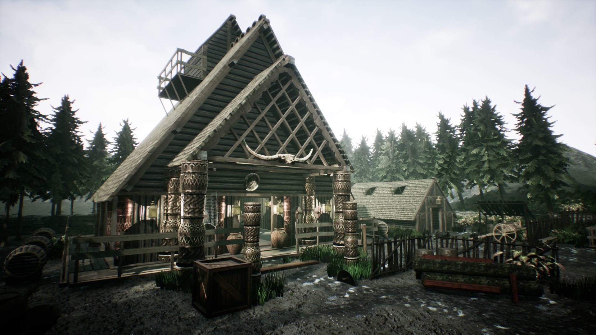 Viking House UNREAL ENGINE Low-poly 3D model_4