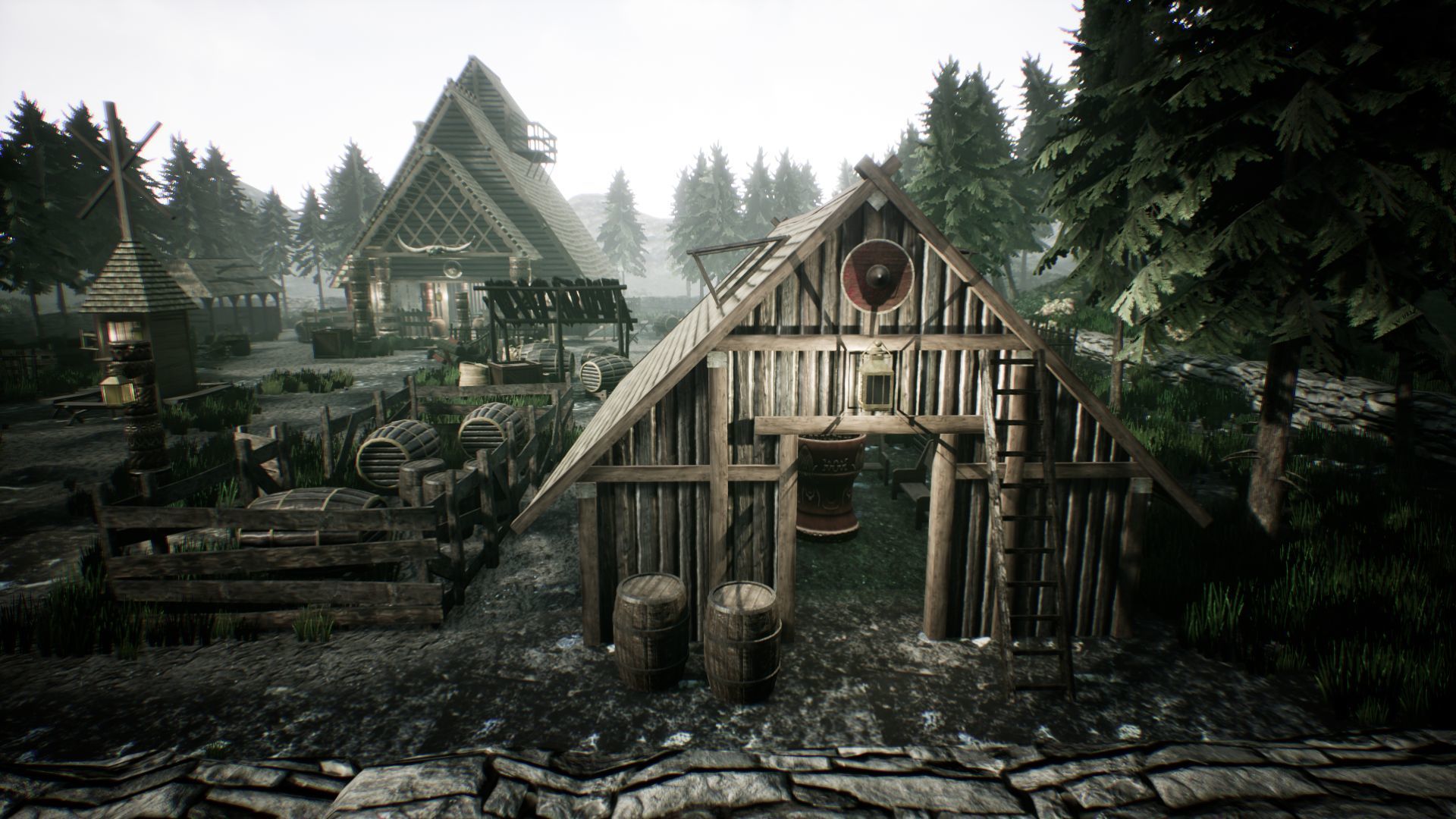 Viking House UNREAL ENGINE Low-poly 3D model_11