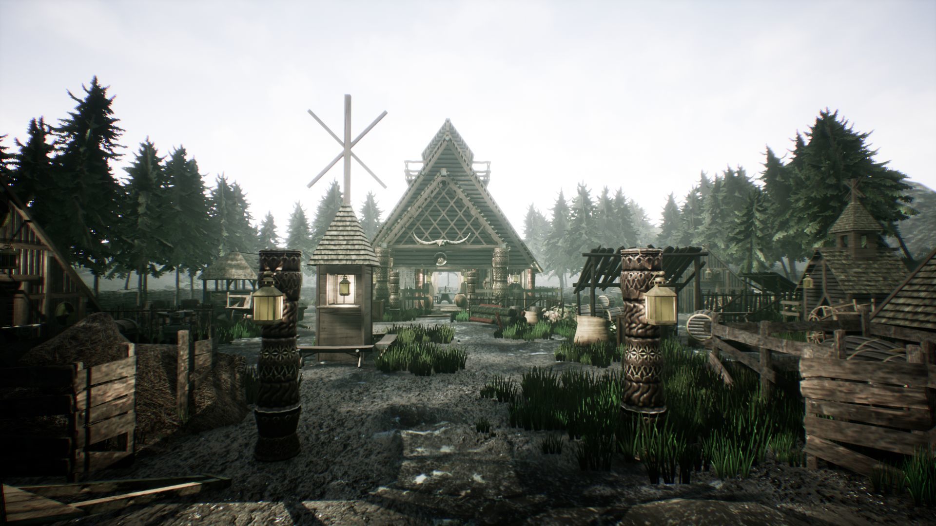Viking House UNREAL ENGINE Low-poly 3D model_3