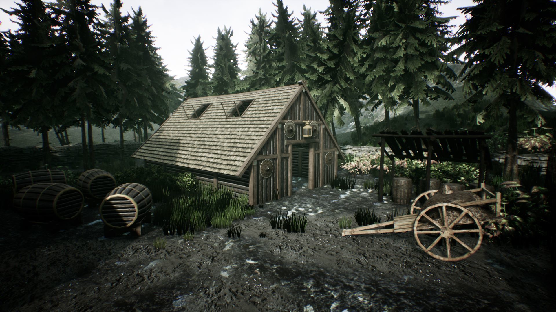 Viking House UNREAL ENGINE Low-poly 3D model_6
