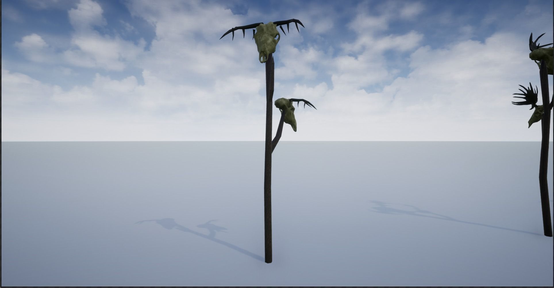 Animal Skulls On Spikes Low-poly 3D model_13