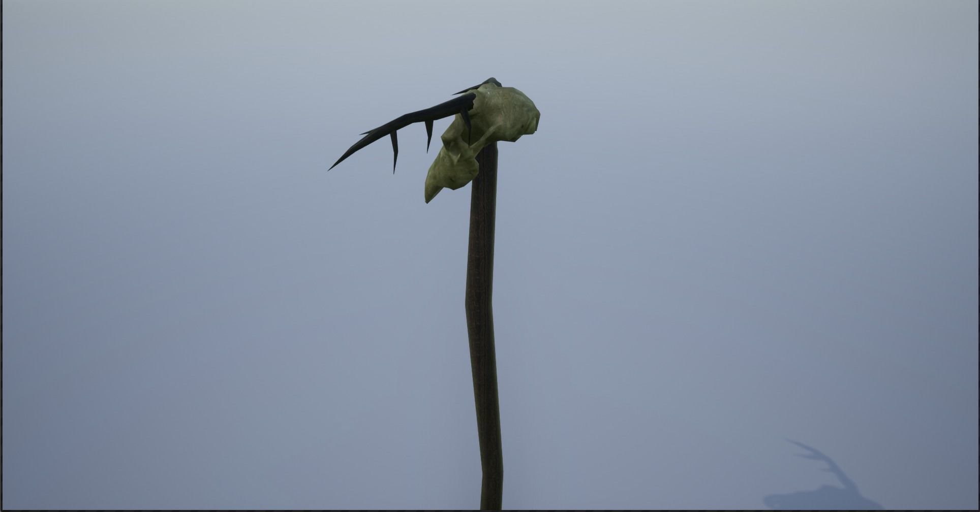 Animal Skulls On Spikes Low-poly 3D model_8