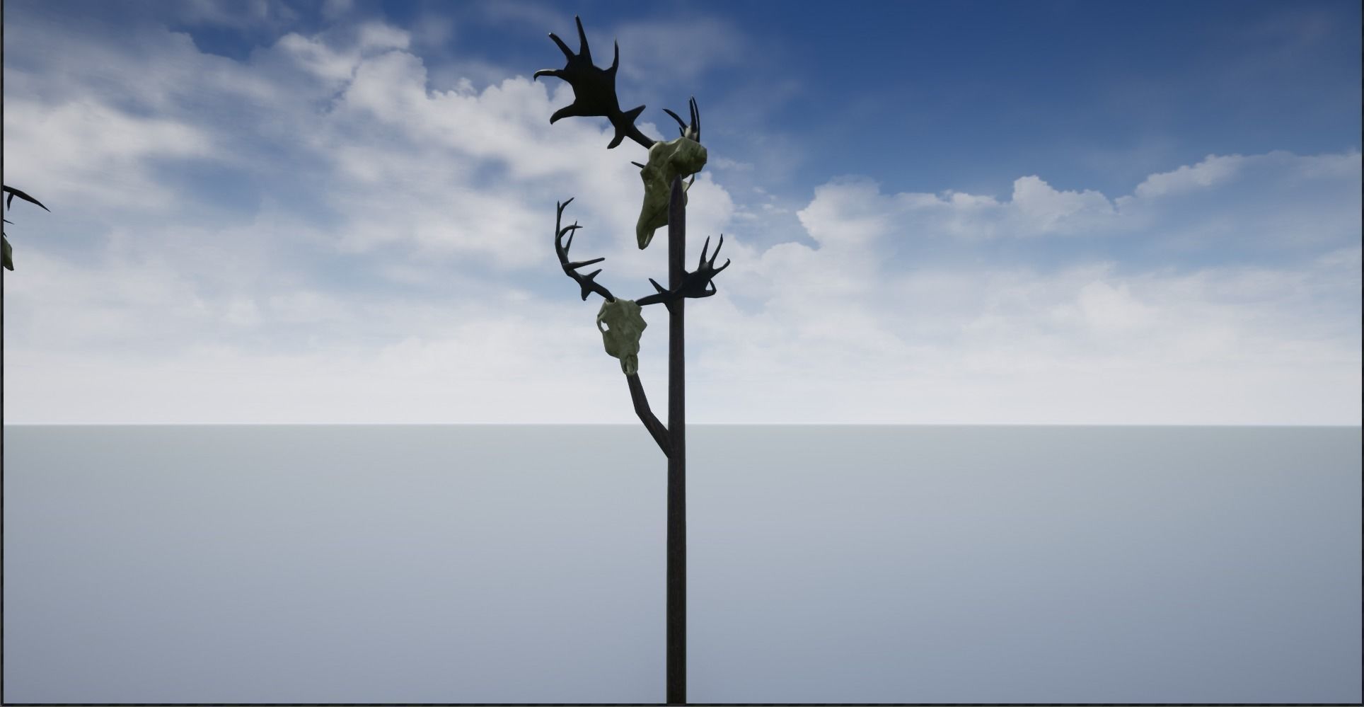 Animal Skulls On Spikes Low-poly 3D model_17