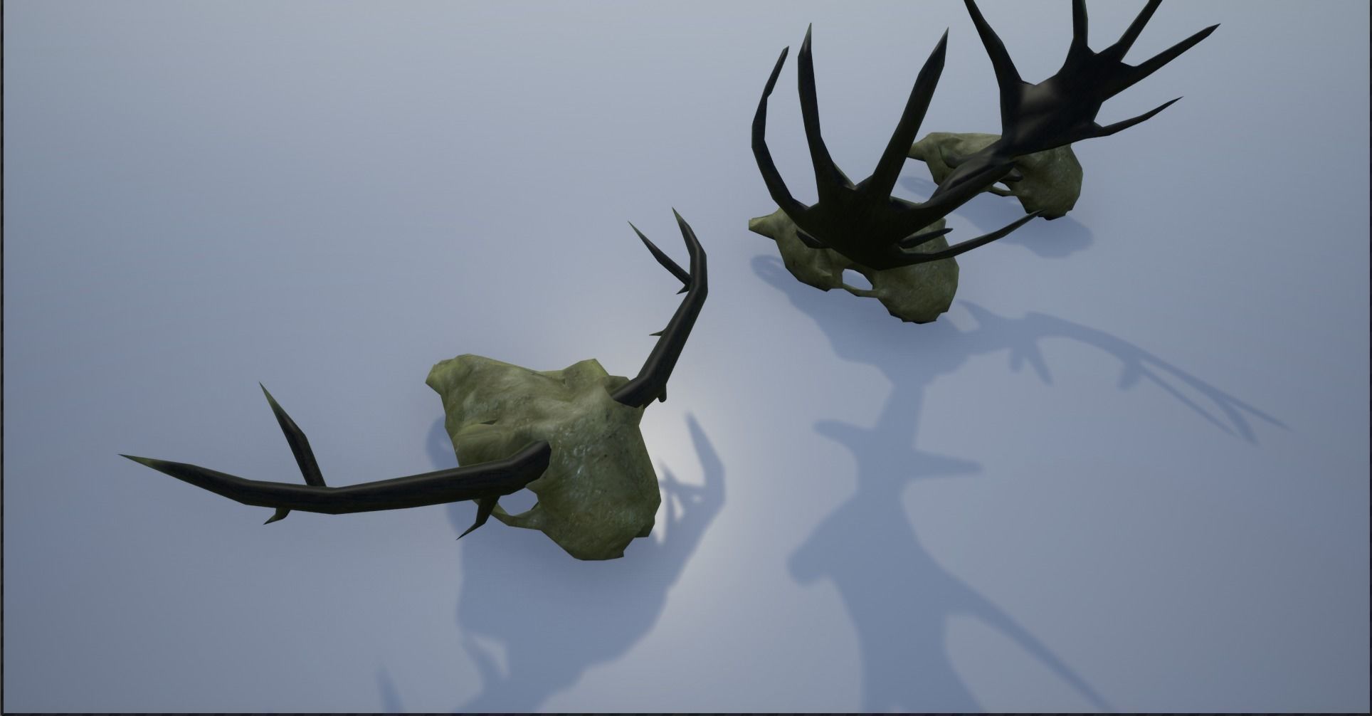 Animal Skulls and Antlers on Spikes 3D Model Collection_8