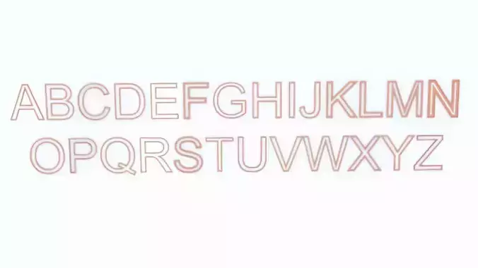 Capital Alphabets with Sweep Modifier