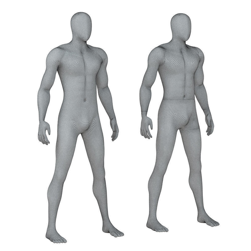 Abstract male mannequin 84 3D model_6