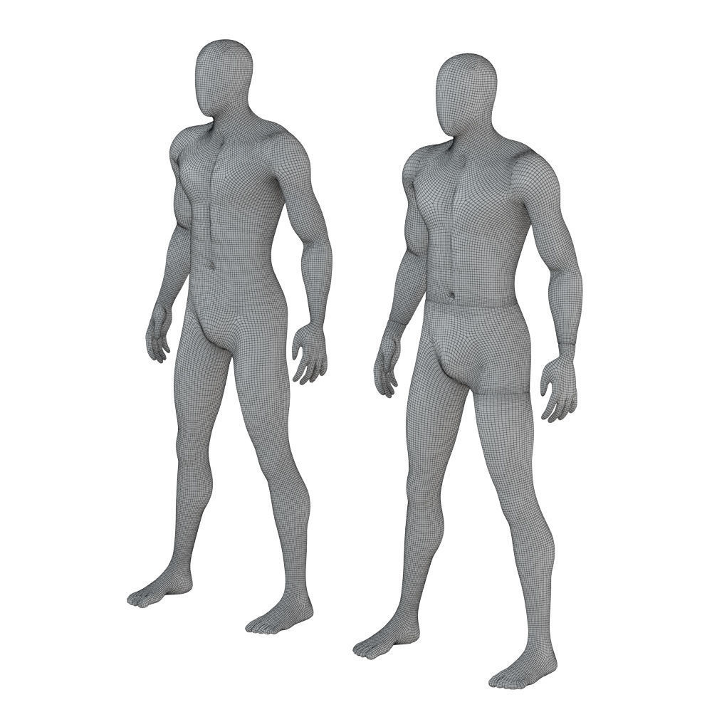 Abstract male mannequin 84 3D model_7