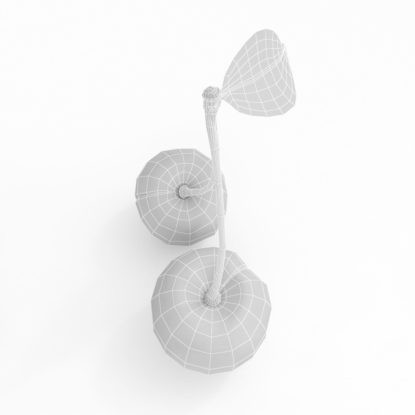 cherry 3D model two cherries 3D model_10