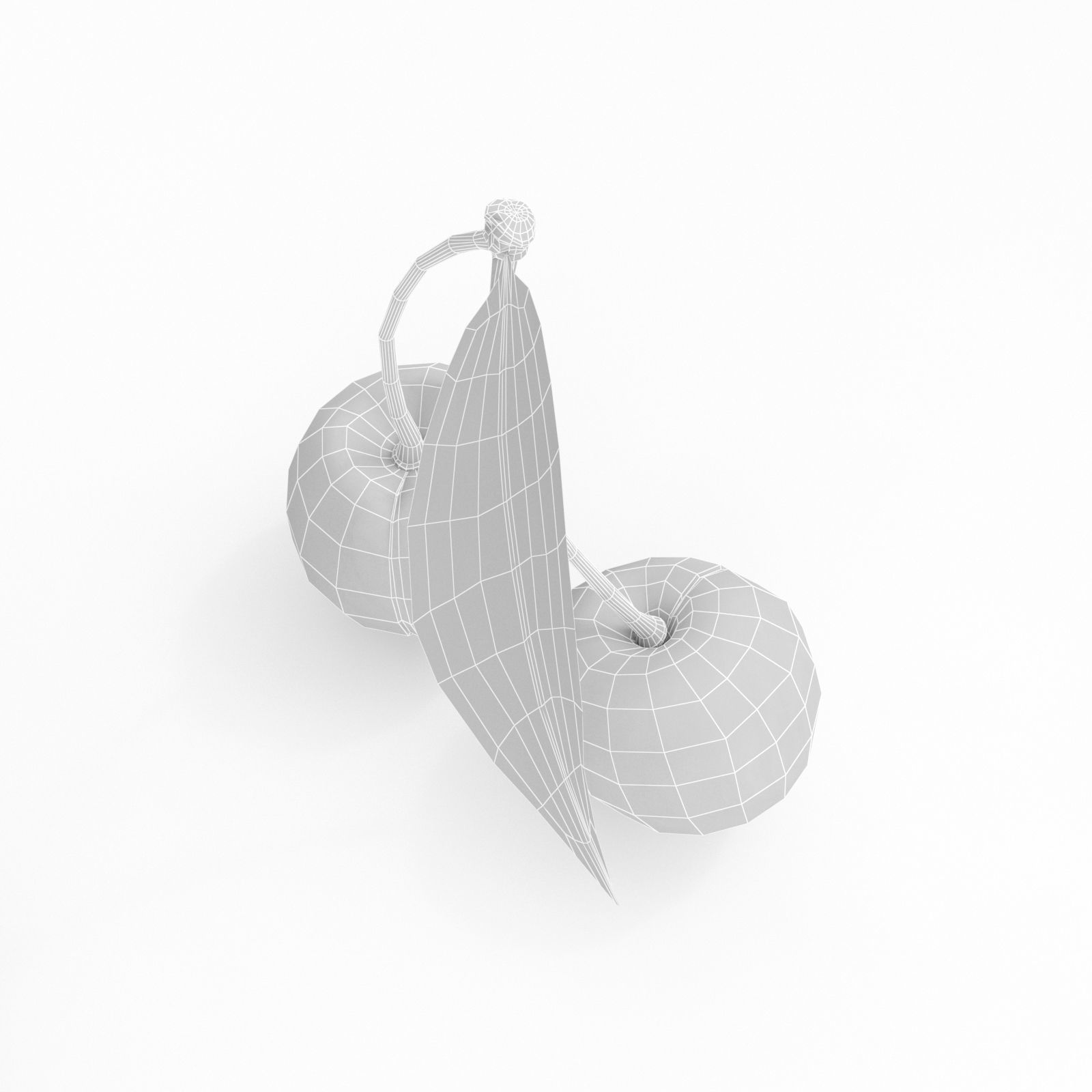 cherry 3D model two cherries 3D model_13