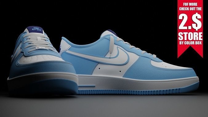 BEST NIKE AIR FORCE 1 3D model