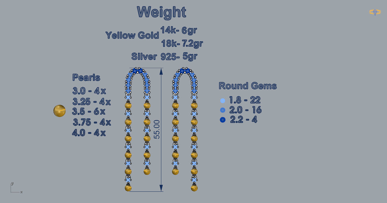 Earrings 24 3D print model_3