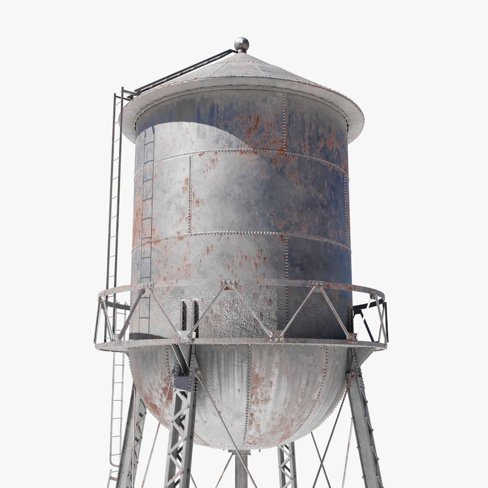 Water Tower 3D model_2