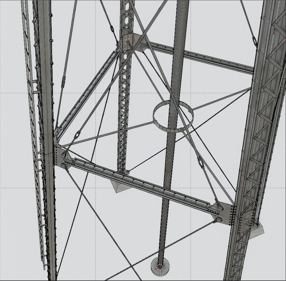 Water Tower 3D model_10