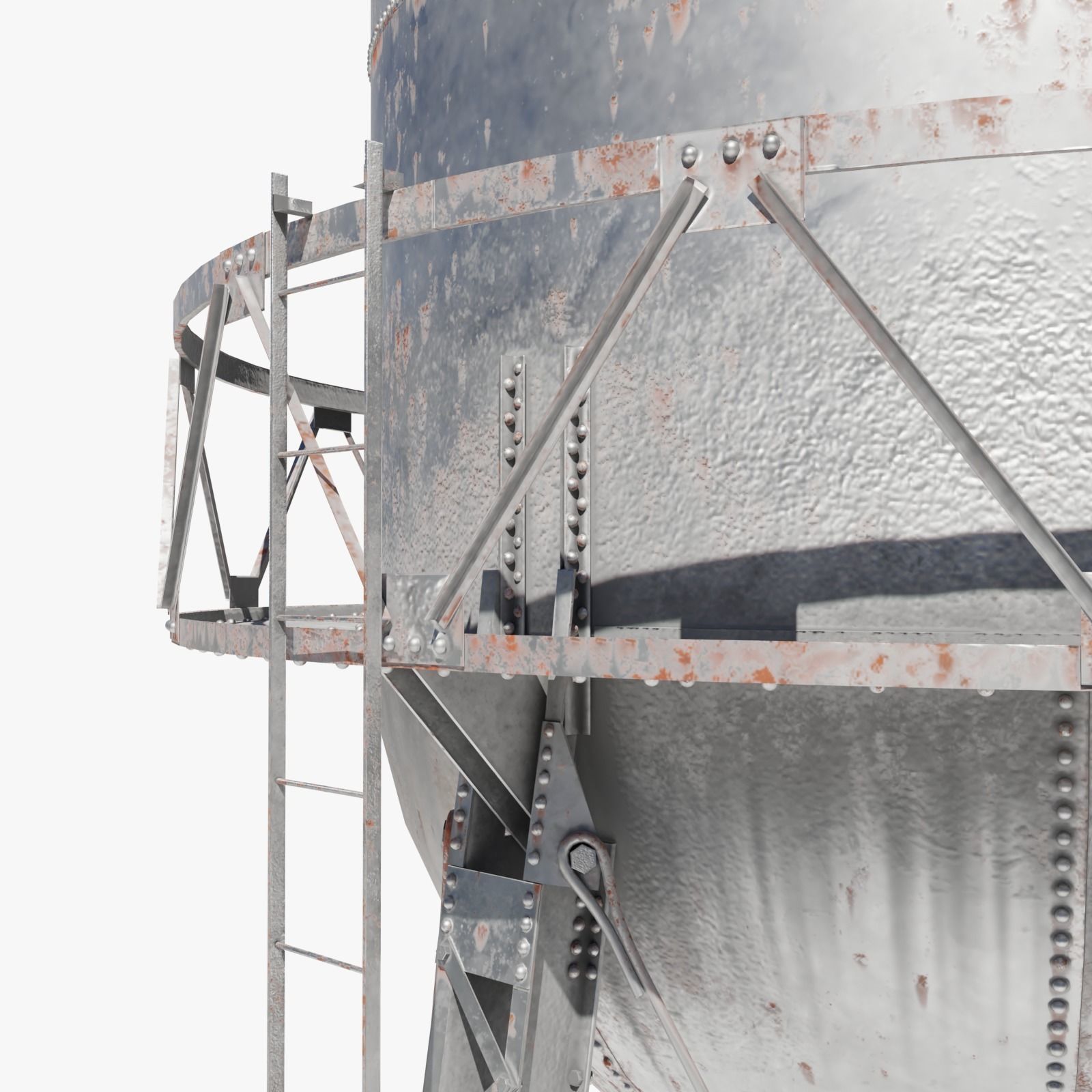 Water Tower 3D model_5