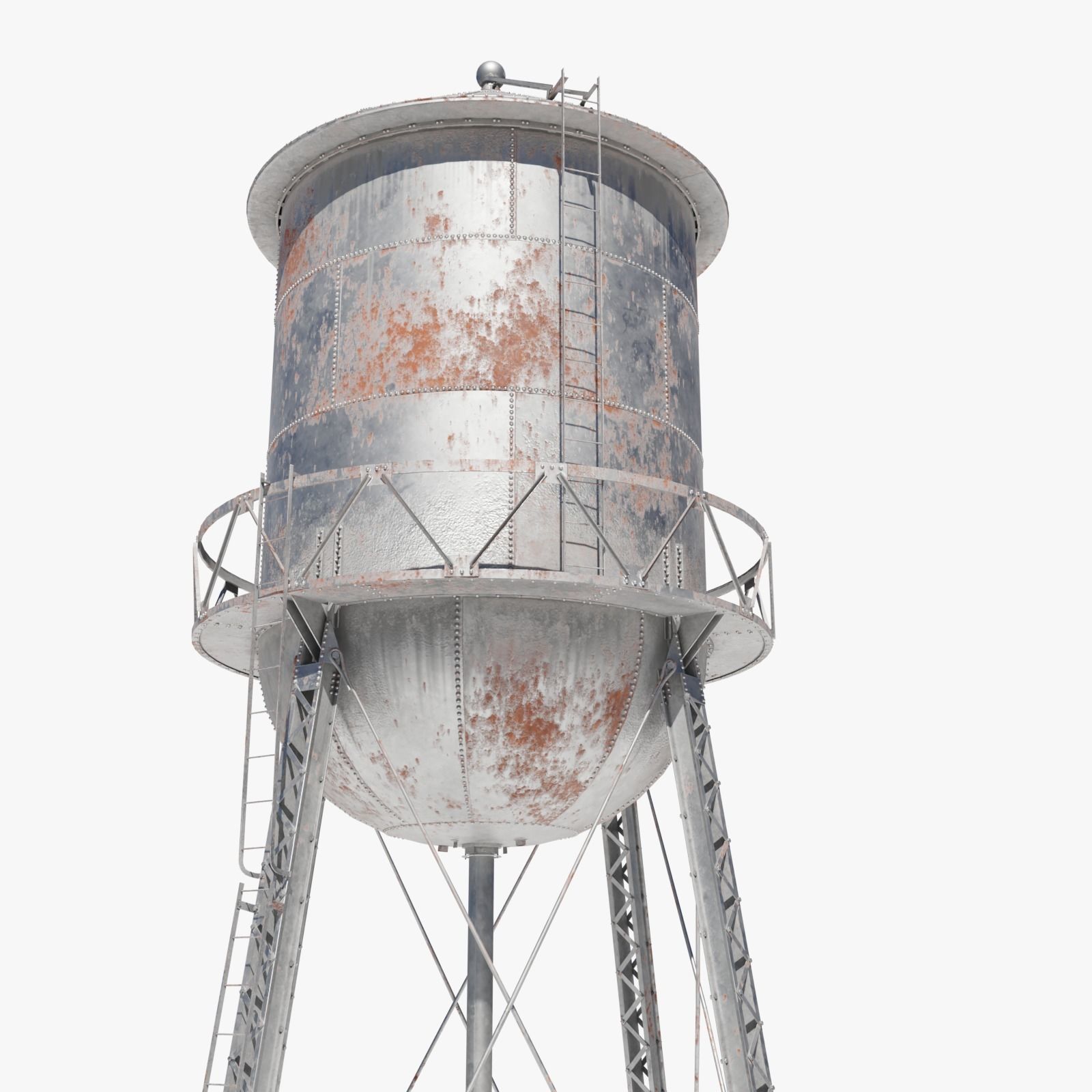 Water Tower 3D model_1